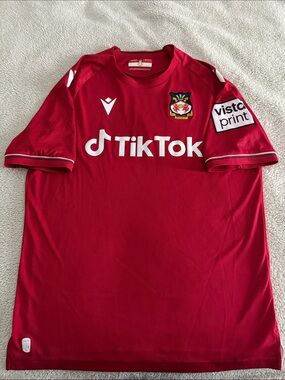 AFC Wrexham 🏴󠁧󠁢󠁷󠁬󠁳󠁿 2022-23 Macron Brand Home Jersey